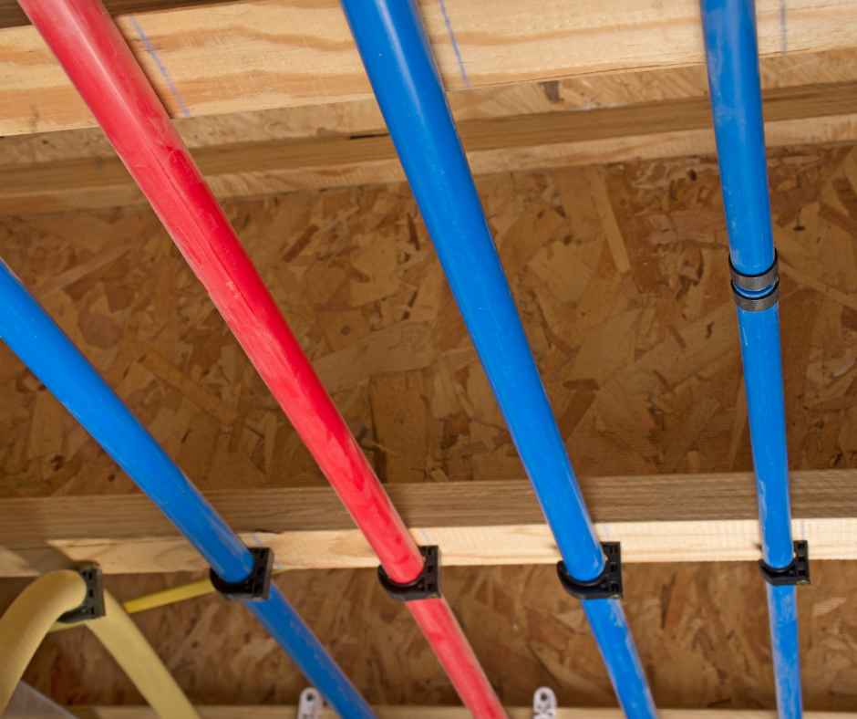 Pex pipes in a home